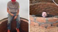 Couple discover ancient well hidden under their kitchen