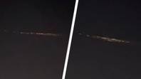People shocked after spotting mysterious bright objects streaking across sky