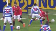 Antony mocked online by rival fans after slipping and messing up skill against Championship side Reading