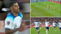 Peter Drury delivers spine-tingling commentary on Marcus Rashford's sensational free-kick against Wales, it's a must-watch for England fans