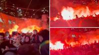 It's 4am in Australia but the scenes are crazy as they book spot in World Cup last 16