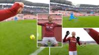 Sparta Prague player scores goal wearing a GoPro and the POV footage is insane