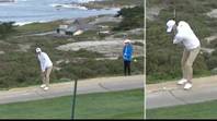 Gareth Bale hits the most unbelievable chip shot from cart-path on PGA Tour debut