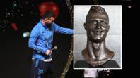 Lionel Messi has had a new sculpture built and fans think he's won statue battle with Cristiano Ronaldo