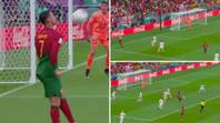 Cristiano Ronaldo denied insane shoulder assist by William Carvalho against Uruguay`