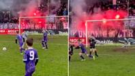 Over 1,000 Austria Salzburg ultras turn up to under-7's game, atmosphere they created was incredible