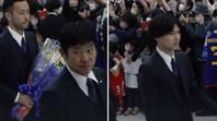 Japan players receive incredible hero's welcome at airport after World Cup, it's spine-tingling to watch
