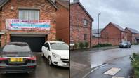 男人在他的50万英镑的新建房屋上张贴了残酷的标志，以警告潜在的买家