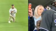 Man's proposal to girlfriend during MLB baseball game goes horribly wrong