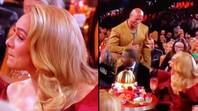 Adele fulfils her 'dream' at the Grammys as she gets to meet Dwayne Johnson
