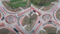 Americans trying to use new roundabout in town for first time is terrifying to watch