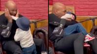 Mike Tyson picks Hasbulla up like a baby and tried to nibble his ear in bizarre footage