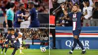 Kylian Mbappe and Neymar had to be separated in dressing room argument as 'objects were thrown'