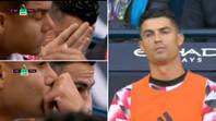 Cristiano Ronaldo's reaction from the bench during embarrassing defeat to Man City says it all