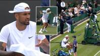 It Took 12 Minutes For Nick Kyrgios To Smash Ball Out Of Wimbledon Court And Call The Line Judge A 'Snitch'