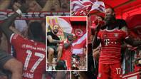 Sadio Mane grabs megaphone and starts chants with Bayern Munich ultras after Bundesliga debut, the scenes were incredible