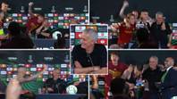 Roma Players Interrupt Jose Mourinho's Press Conference After Europa Conference League Win