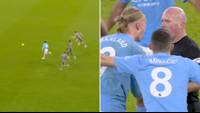 Man City furious at referee for crazy decision in 94th minute that stopped Jack Grealish from scoring winner