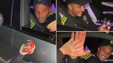 Footage emerges showing Jadon Sancho sharing wholesome moment with Manchester United fan