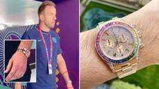 Harry Kane spotted wearing £520,000 'rainbow' Rolex watch at World Cup after armband ban