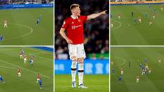 Scott McTominay's individual highlights against Leicester are insane, he dominated the midfield