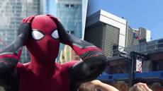 Spider-Man Crash Lands Into Building At Disneyland, And People Were Shocked