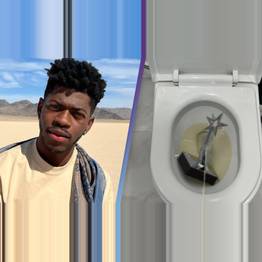 Lil Nas X Urinates On His BET Award After Getting Snubbed For Last Year's Kiss