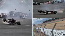 Zhou Guanyu In Horror Crash As Car Flipped On Chaotic British Grand Prix Opening Lap