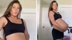 People Amazed By Woman's Huge Baby Bump