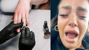 Woman In Tears After Major Manicure Fail