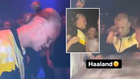 Erling Haaland Clubbing With Fans In His Dortmund Trackie Is The Best Thing You'll Watch Today