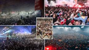 Trabzonspor Fans Celebrate First League Title In 38 Years With Stunning 'Rave' In The City