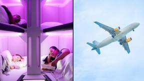 在经济中安装世界优先床的航空公司进行长途航班