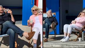 Gavin And Stacey Stars Spotted Filming On Barry Island