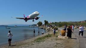 飞机在岛上机场造成可怕的“有史以来最低的着陆”