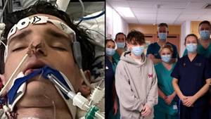 Mother issues warning after teenager nearly died from having flu