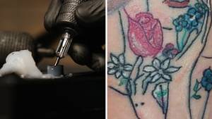 People Shocked By Woman's Accidental NSFW Floral Tattoo