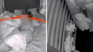 Baby Cam Captures Creepy Moment 'Ghost' Pushes Toddler Across Cot