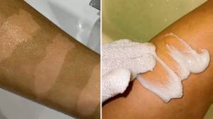 Women Are Raving About 'Magic Scrub' That Removes Fake Tan In 60 Seconds