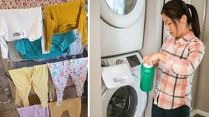 Woman Shares Simple Heated Clothes Airer Hack