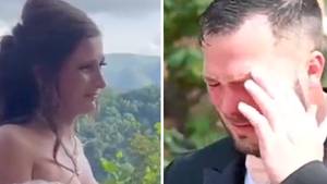 Bride Shares Horrifying Video Of Husband Unable To Speak After Being Spiked On Wedding Day