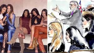 Courtroom Artist Responds To Backlash Over 'Unflattering' Kardashian Sketches
