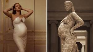Pregnant Rihanna 'Shuts Down The Met Gala' In Marble