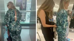 Woman Stuck In Zara Jumpsuit Returns To Store As Employee Helps Her Remove It