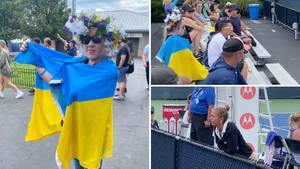 Fan wearing Ukrainian flag kicked out of Cincinnati Masters after Russian player complained