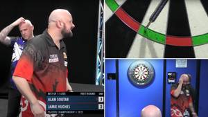 Jamie Hughes Has Absolute Nightmare And Miscounts When On 9-Dart Finish, Commentator Goes Mad