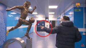Xavi Spotted A Mistake In Diego Maradona Statue Immediately, Nobody Else Could And It 'Blew Them Away'