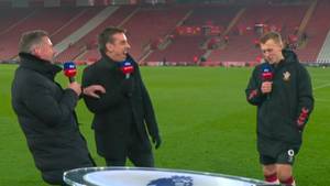 Gary Neville and Jamie Carragher Burst Out Laughing At James Ward-Prowse's Hilarious Impressions Of The Pair