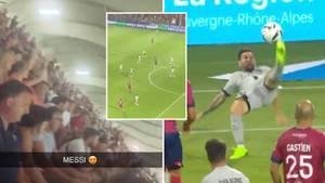 Lionel Messi's name chanted by opposition fans after magical bicycle kick goal for PSG
