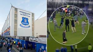Fan Calls For Ten Point Deduction For Pitch Invasions After Everton Match Ended In Controversy